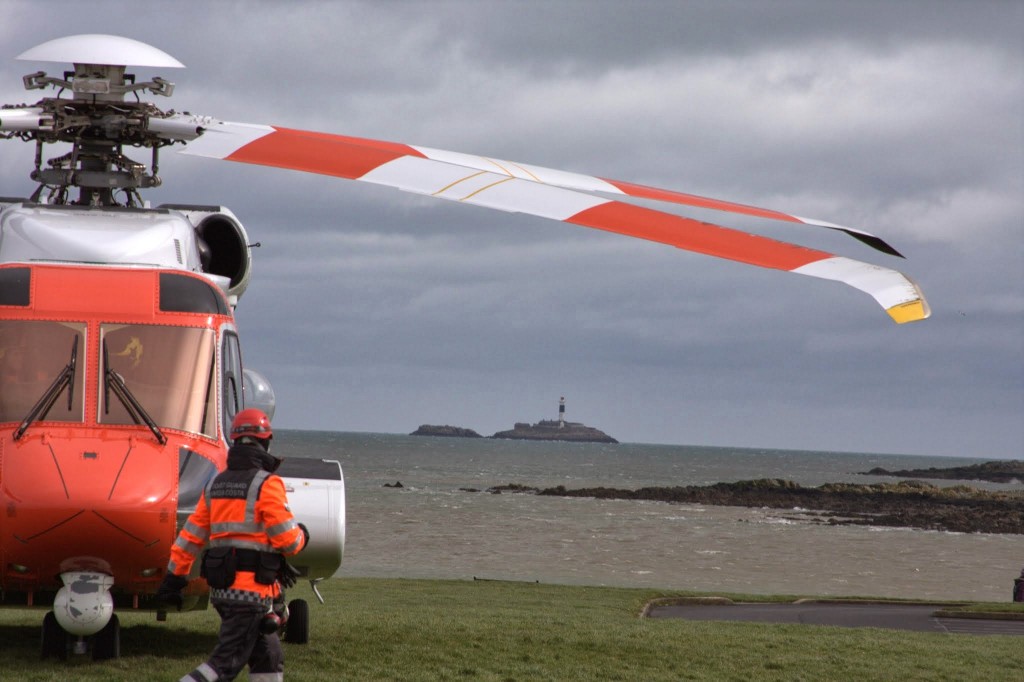 Skerries Coast Guard heli training